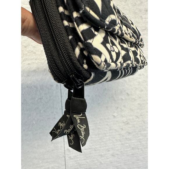 Vera Bradley Crossbody Wallet Purse Concerto Black White Pattern - Picture 4 of 10